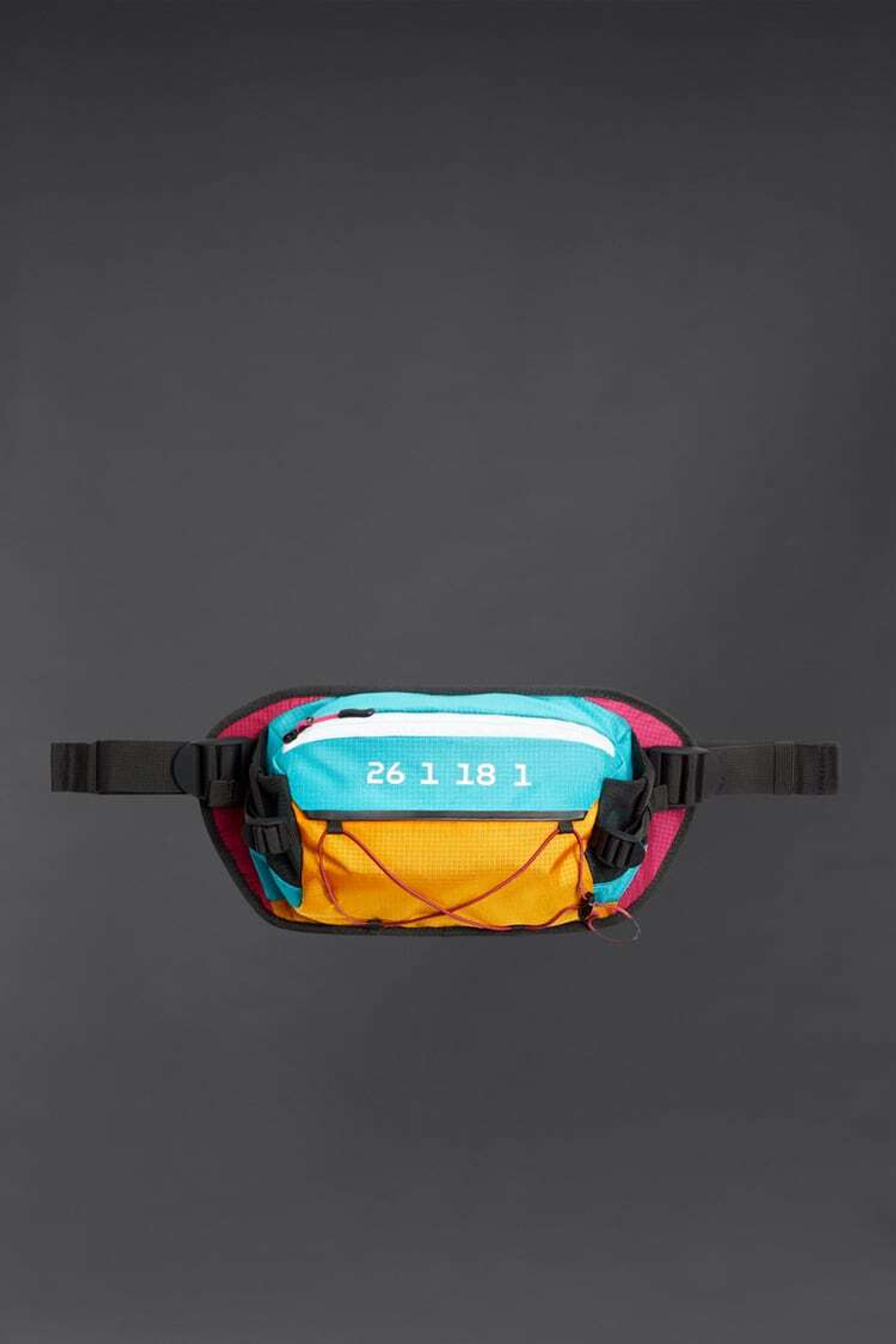 ZARA ПОЯСНАЯ СУМКА ИЗ НЕЙЛОНА, РАЗНОЦВЕТНЫЙ
