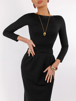 Платье облегающее миди