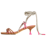 TWINSET MILANO x Myfo Collaboration One Strap Sandals 6cm Women"s Pink