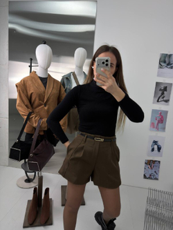 Шорты женские артикул 2537 цвет "шоколадный"