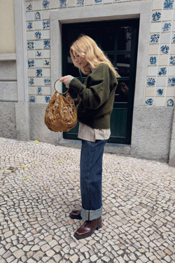 ZARA ОДНОТОННЫЙ СВИТЕР ИЗ МЯГКОГО ТРИКОТАЖА, ЗЕЛЕНЫЙ