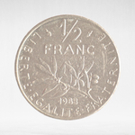 France, ½ Franc 1983 - Signature "O. Roty", VF
