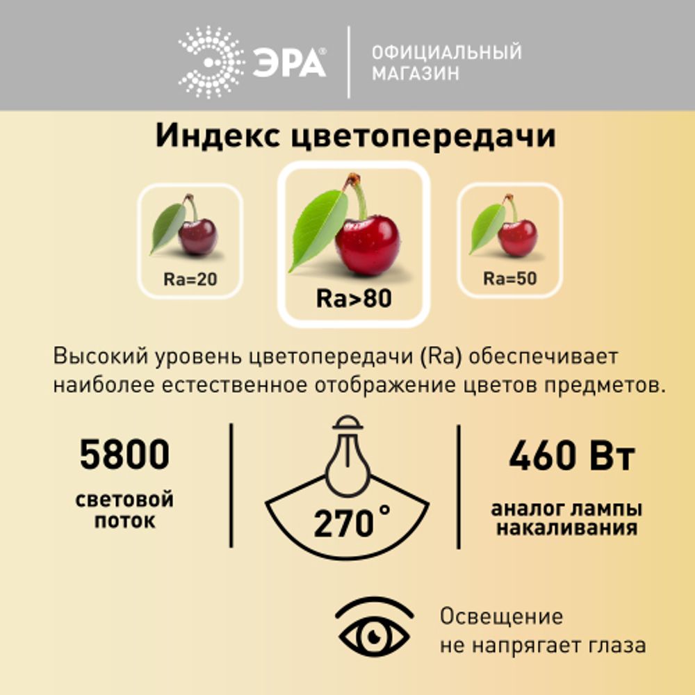 Лампа светодиодная POWER ЭРА RED LINE LED T120-60W-4000-E27/E40 R 60Вт колокол нейтральный белый свет E27/E40 | Лампы cветодиодные POWER