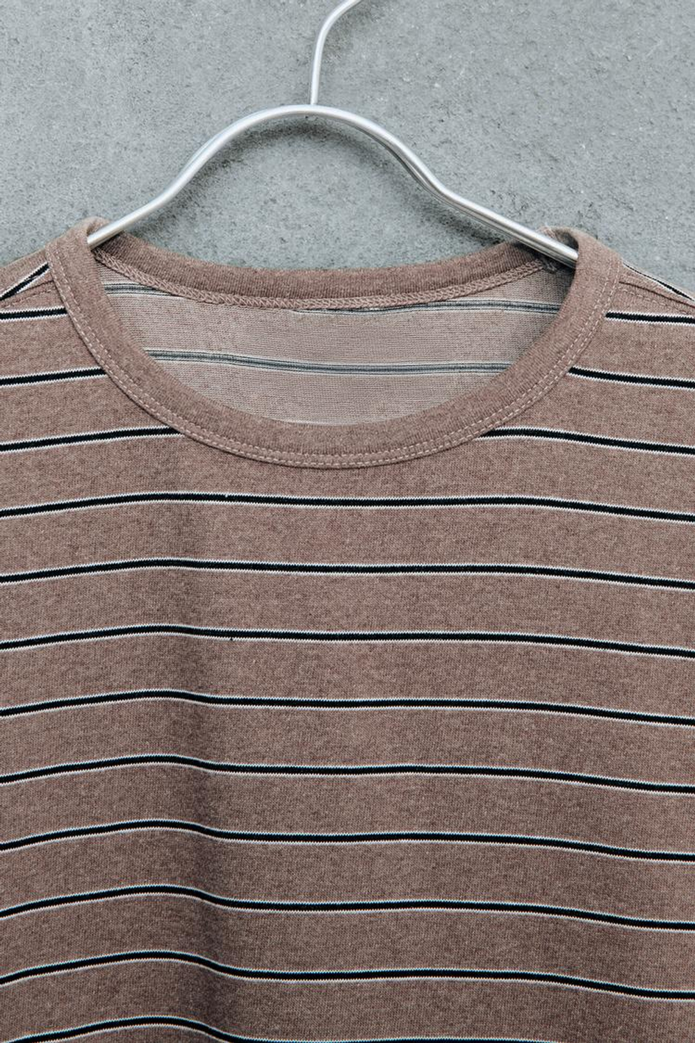 ZARA STORIESZ - ФУТБОЛКА В ПОЛОСКУ, КОРИЧНЕВЫЙ/ЭКРЮ