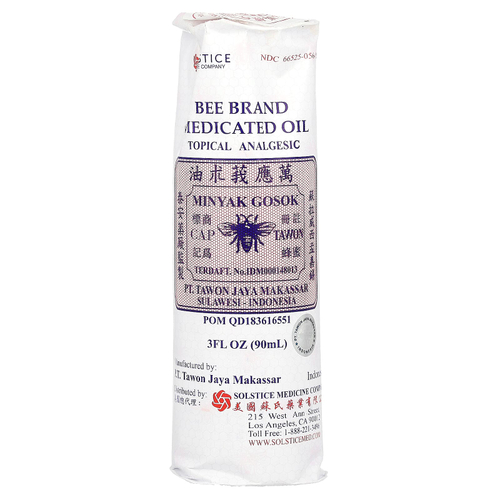 Bee Brand, заживляющее масло, анальгетик для местного применения, 90 мл (3 жидк. унции)