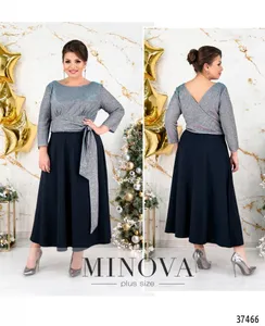 Платье 19-043-темно-синий Minova