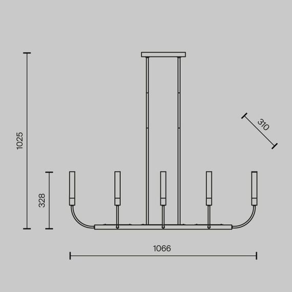 Подвесная люстра Maytoni Deja Vu MOD423CL-08C