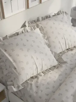 Декоративная наволочка с рюшами, оборками "Фландр" 70х70 см, 1 шт, без молнии