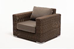 "Боно" лаунж-зона из искусственного ротанга, цвет коричневый