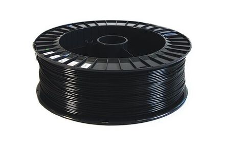 ABS нить (пластик) черный для 3D принтера и ручки 1,75 мм (1кг.)