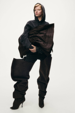 H&M - Glenn Martens Большая сумка-тоут, темно-коричневый