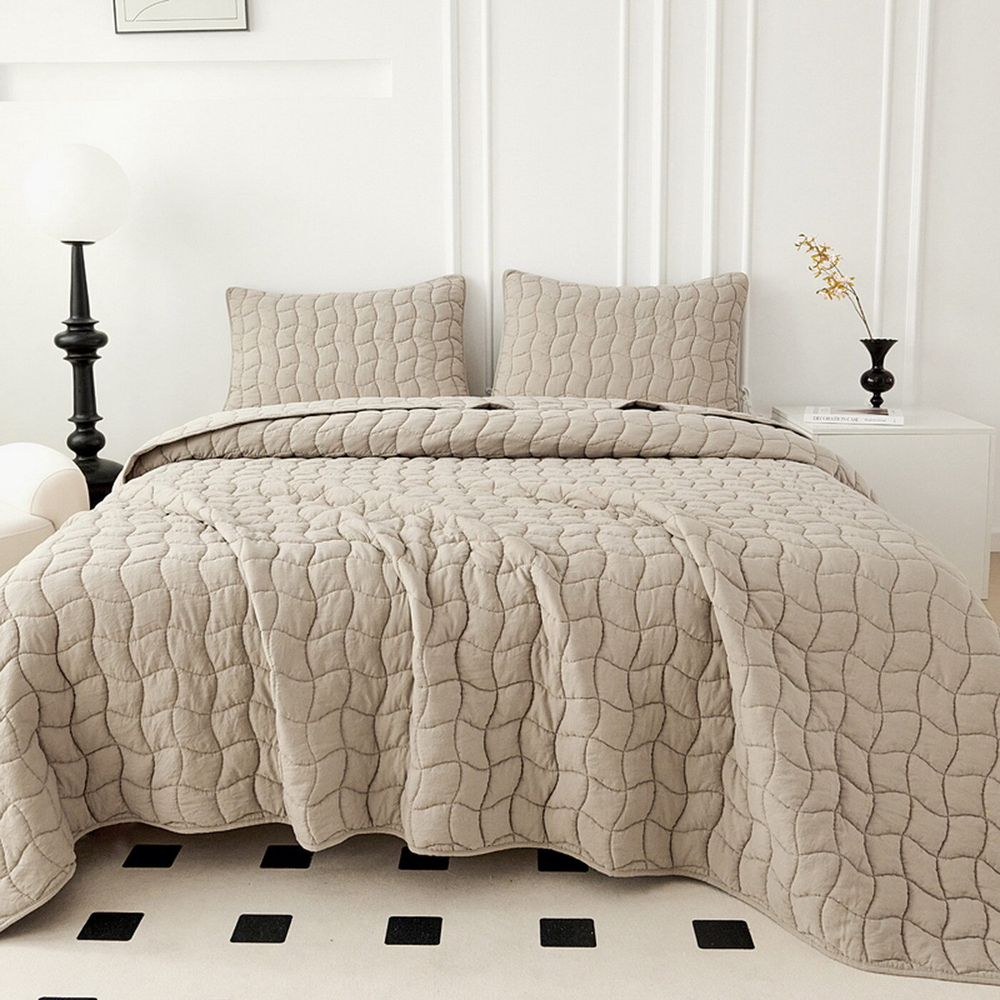 Покрывало 230x250 Sofi De MarkO Минелла бежевое