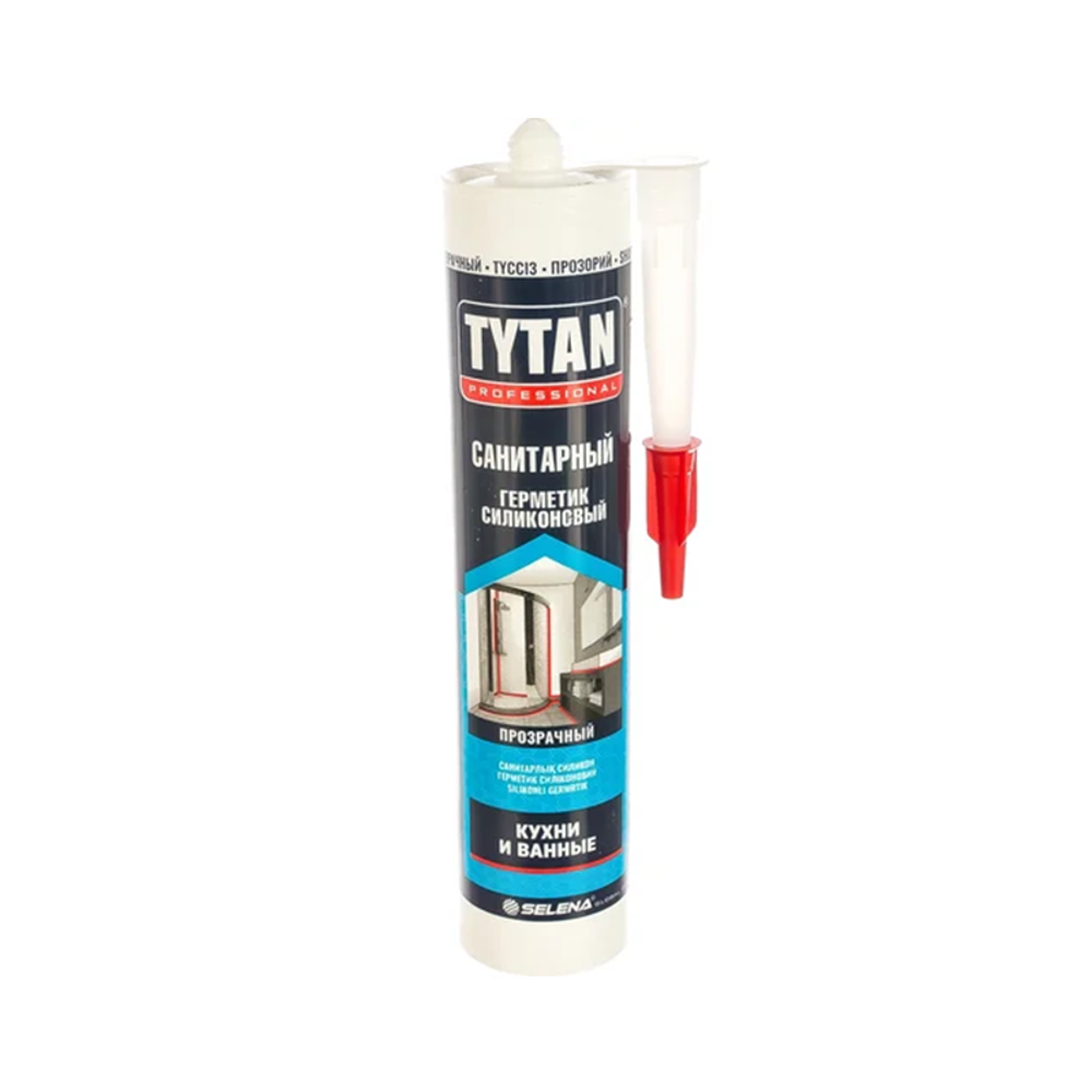 Герметик силиконовый TYTAN Professional санитарный бесцветный, 280 мл