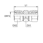 Соединение FH D10 ORFS 11/16 (обжатая гайка)