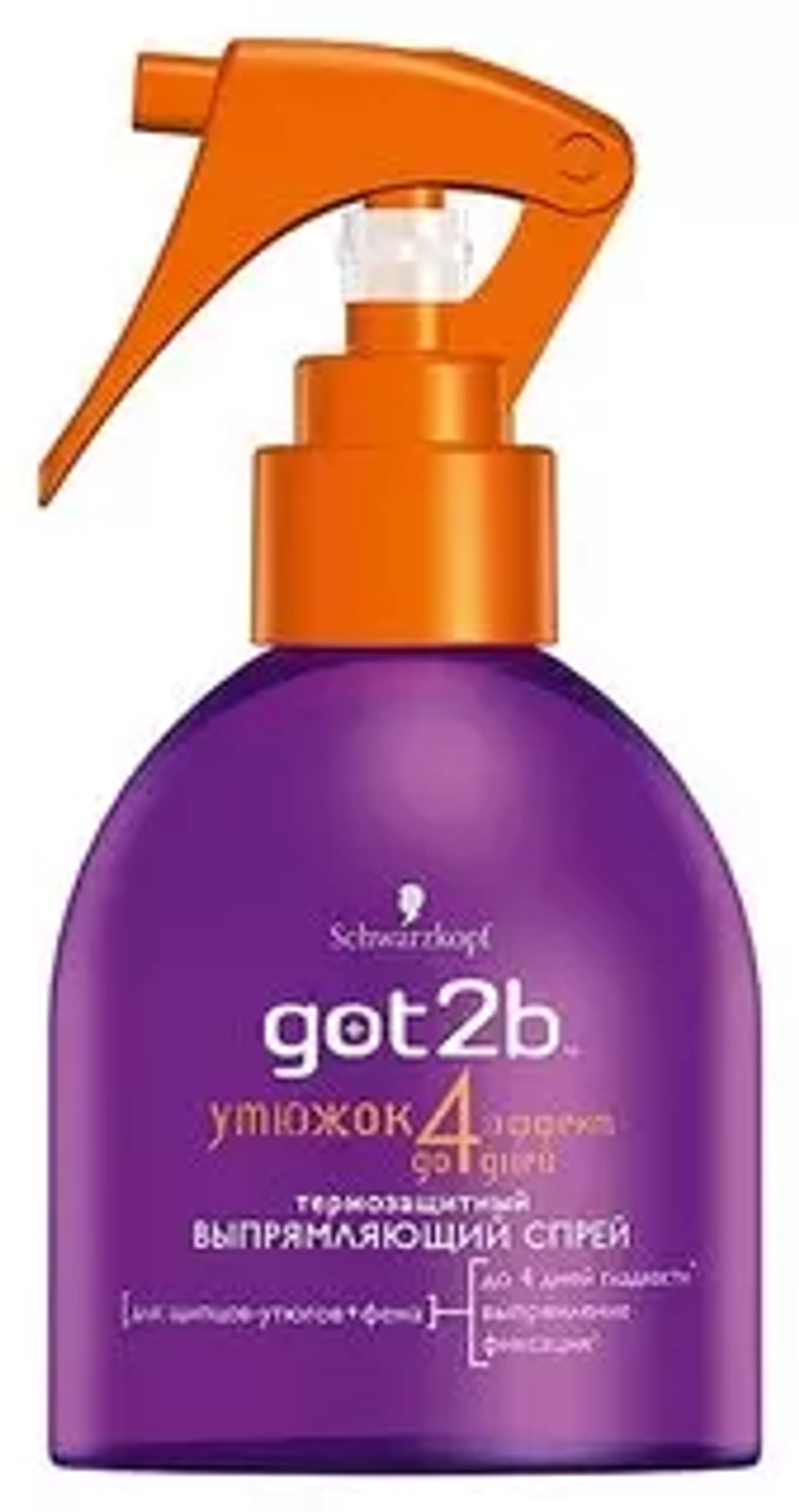 Got 2b Утюжок д/волос Термозащитный выпрямляющий Schwarzkopf 200мл