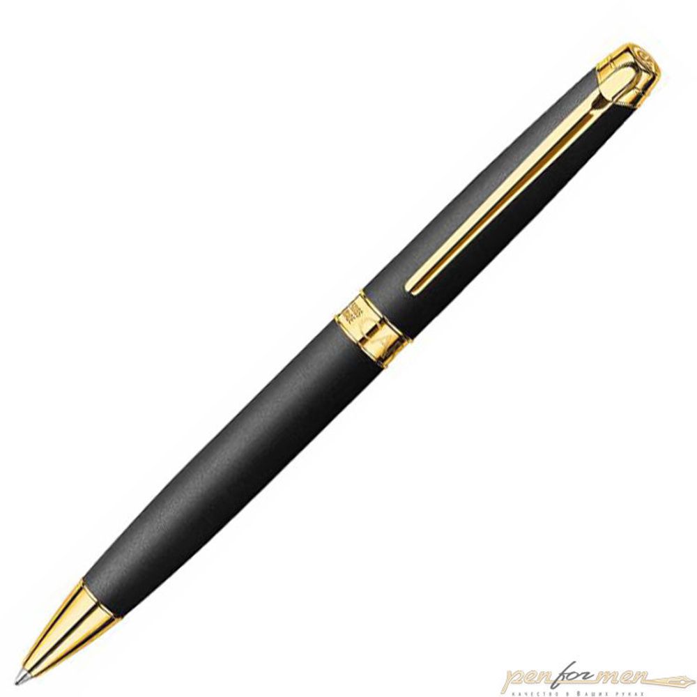 Шариковая ручка Carandache Leman Black lacquered matte GP (4789.296)