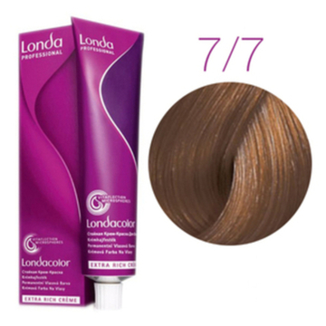 Londa Color стойкая крем-краска, 7/7 блонд коричневый, 60мл