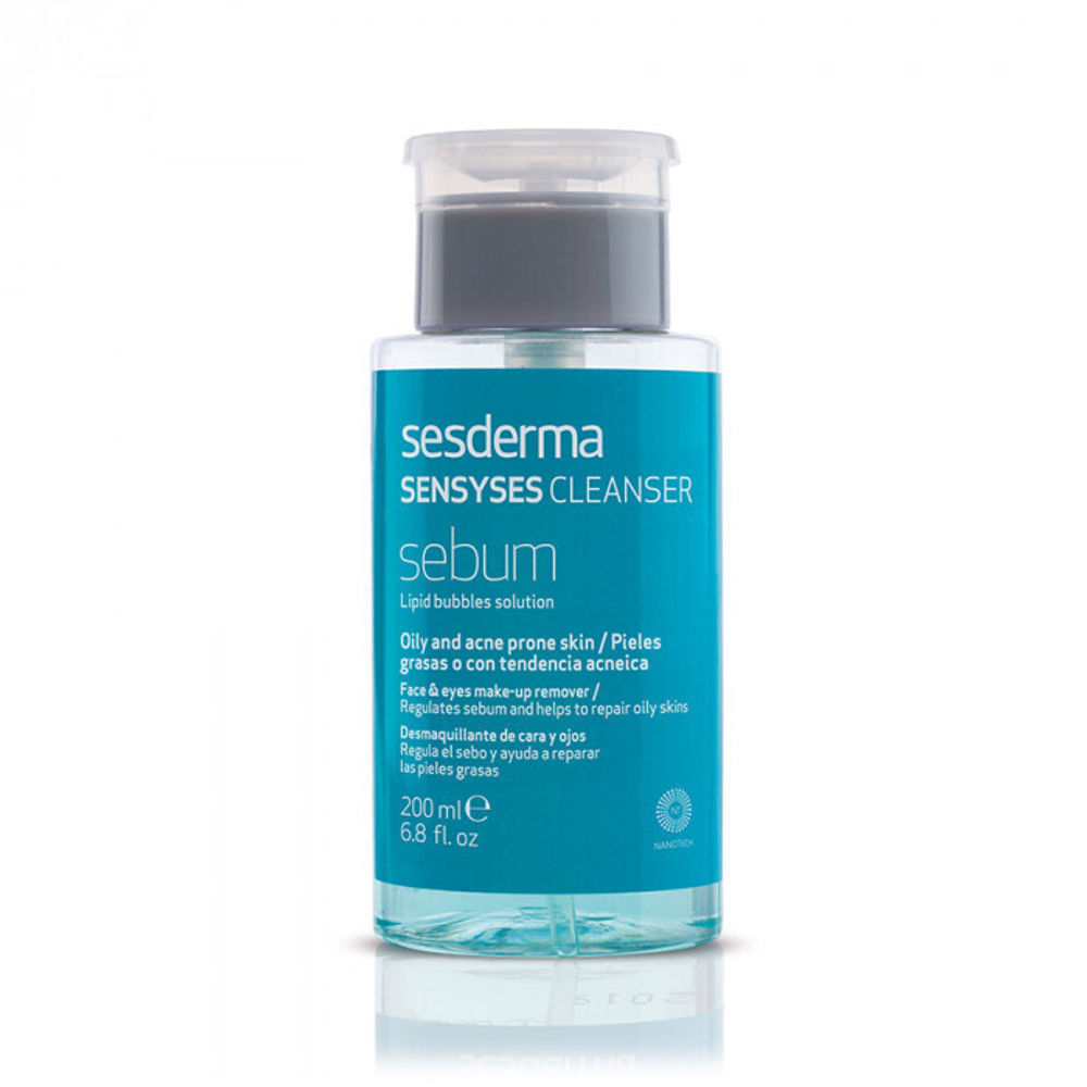 Sesderma SENSYSES CLEANSER Sebum- Лосьон липосомальный для снятия макияжа для жирной и склонной к акне кожи, 200 мл