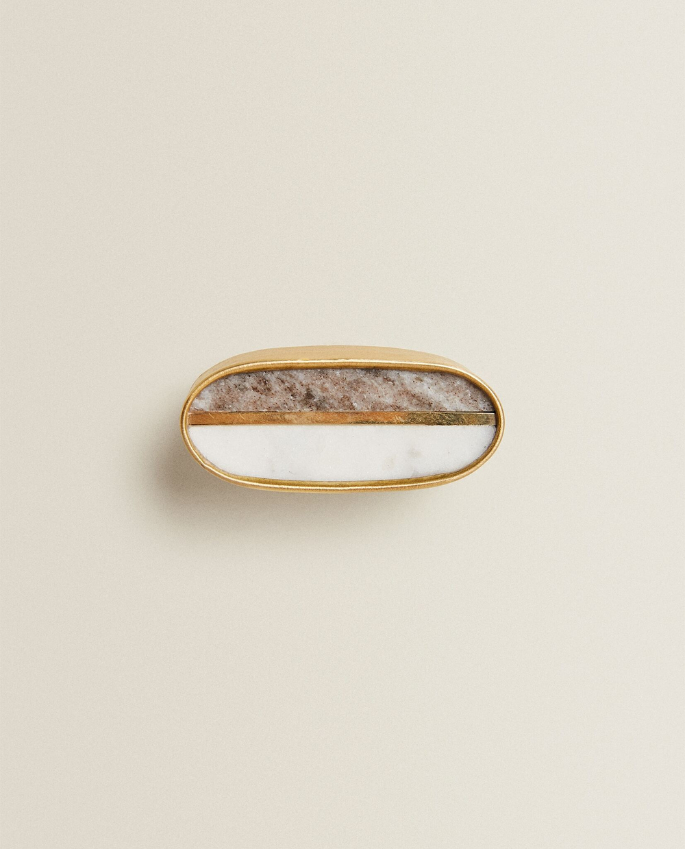 ZARA HOME МЕБЕЛЬНАЯ РУЧКА ИЗ МРАМОРА КОНТРАСТНЫХ ЦВЕТОВ (НАБОР ИЗ 2 ШТ.)