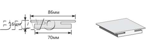 Соединительный элемент 2070*86*8