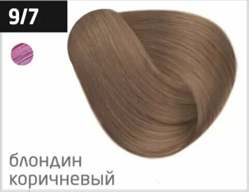 OLLIN PERFORMANCE 9/7 блондин коричневый 60мл Перманентная крем-краска для волос