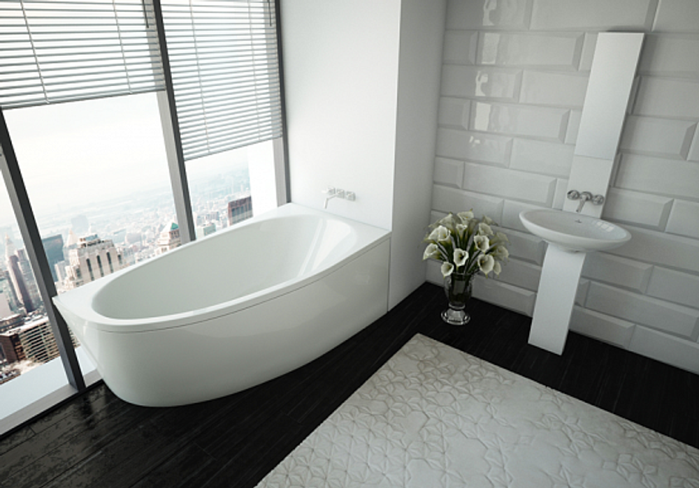 Акриловая ванна Aquatek (Акватек) Дива 150x90 R, с каркасом