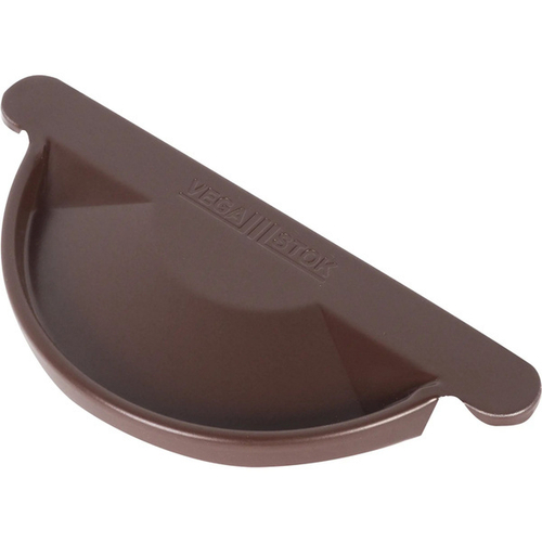 Заглушка желоба 125мм RAL8017 Коричневый Стандарт