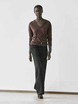 Massimo Dutti Джинсы прямого кроя, черный