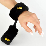 Наручники с бубенчиками, черные