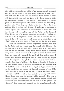 The earliest known Coptic Psalter. The text, in the dialect of Upper Egypt, edited from the unique papyrus codex Oriental 5000 in the British museum | E. A. Wallis Budge