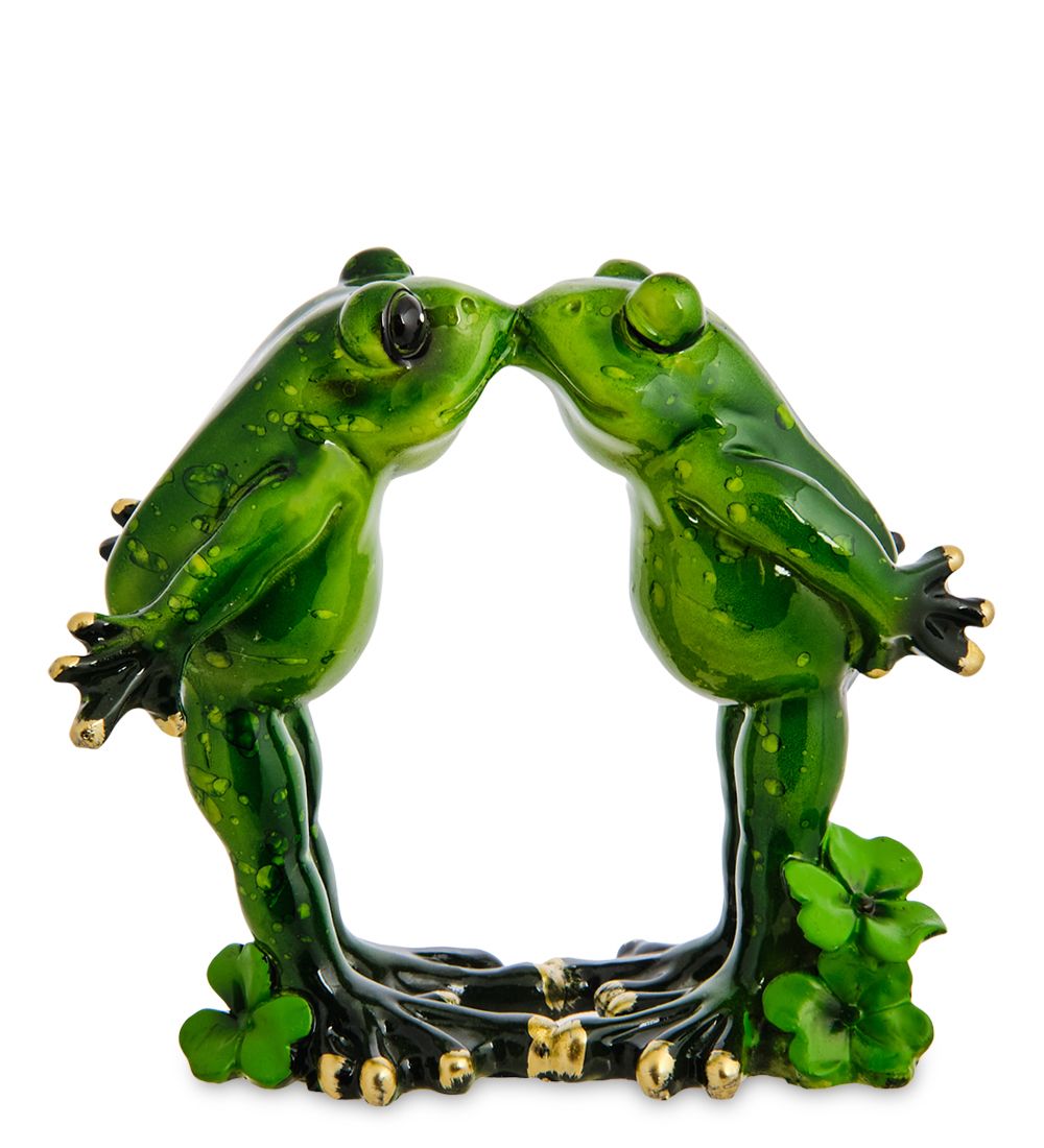 GAEM Art MN- 89 Фигурка «Пара лягушек - нежный поцелуй»