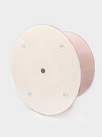 Этажерка-фруктовница круглая Доляна «Сладости», 2 яруса, d=25/20 см, стекло, розовая