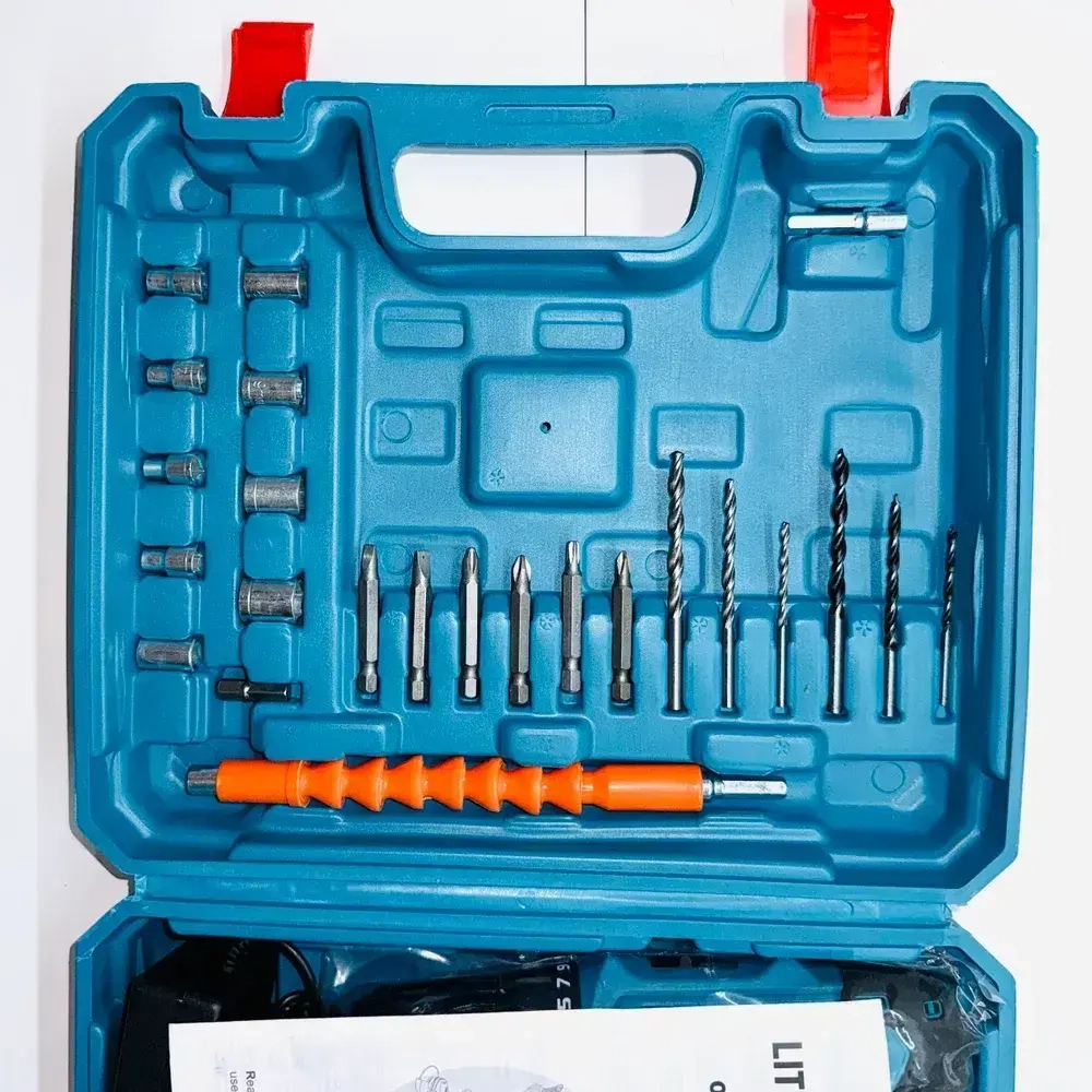 Дрель-шуруповерт, 24 В, 45 Нм, 2 АКБ