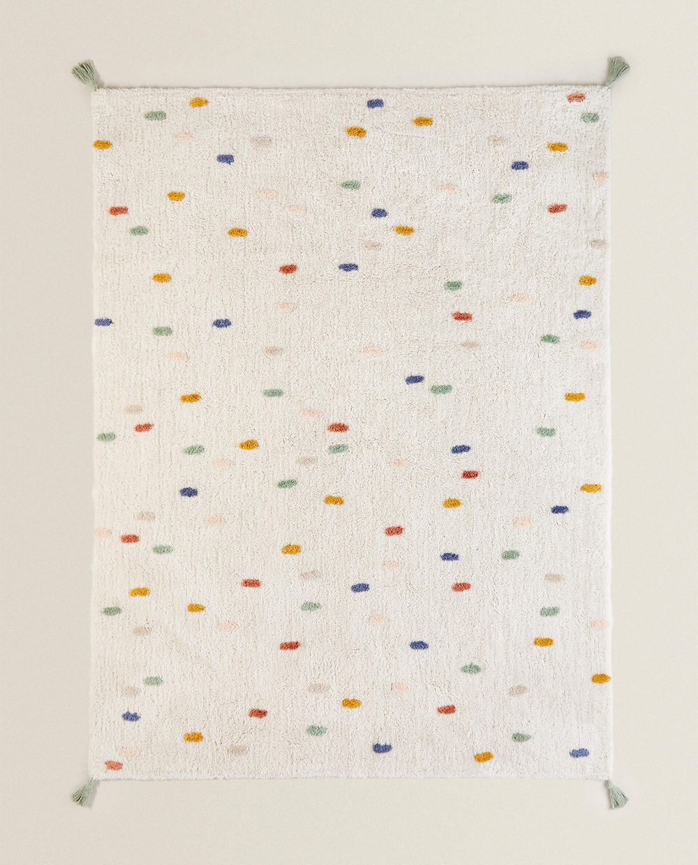 Ковёр Zara Home, хлопок, белый, 7600/029