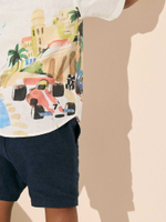 Рубашка с коротким рукавом для мальчика Next E32-588, Белый