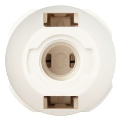 Патрон ЭРА Е14 с кольцом пластик белый без наклейки групповая упаковка 50 шт | Патроны, переходники, ПРА