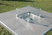 Стол-камин газовый Dining Table Grey, Сlifton