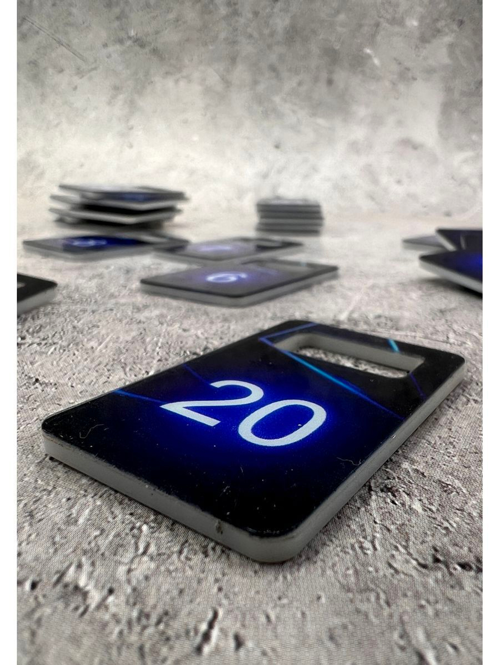 Номерки для ключей акрил 3х5 см