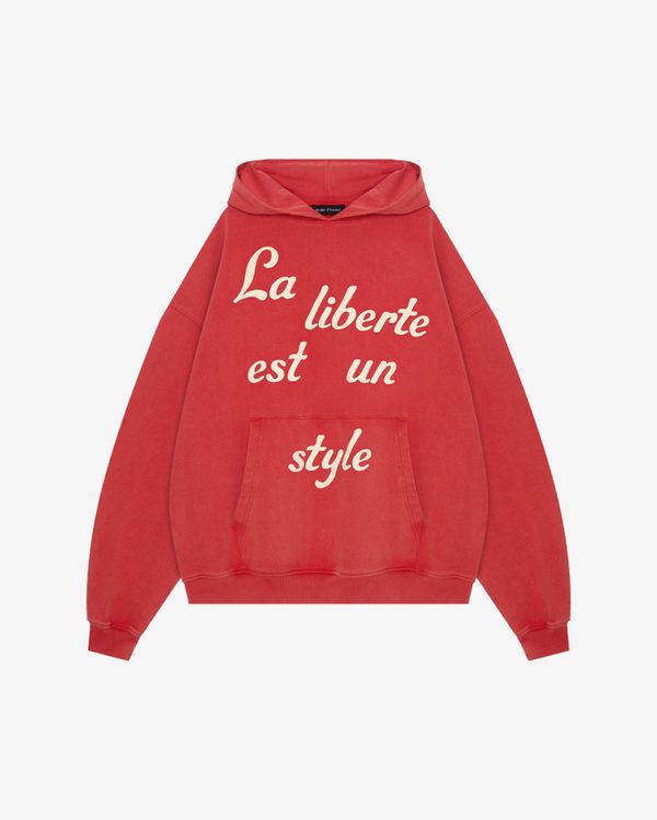 Худи Temps de Liberté красное - фото 1