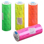 Ценник Basir клейкий, размер 30*20 мм, 4 цвета, 170 шт в рулоне