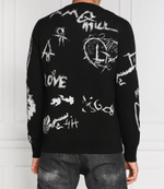 Хлопковый свитер Alexander McQueen - черный(712789 Q1XGA)