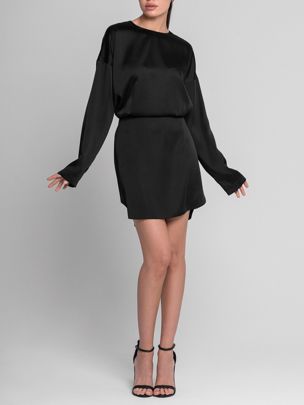 Платье мини с фигурным низом