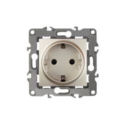 12-2101-04 ЭРА Розетка 2P+E Schuko, 16A-250В, IP20, Эра12, шампань | Эра 12 Шампань