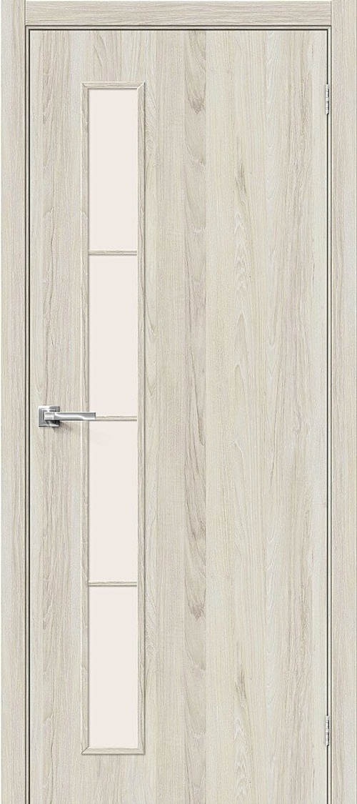 Дверь Тренд-4 / Цвет Luce / Стекло Magic Fog / Двери Браво