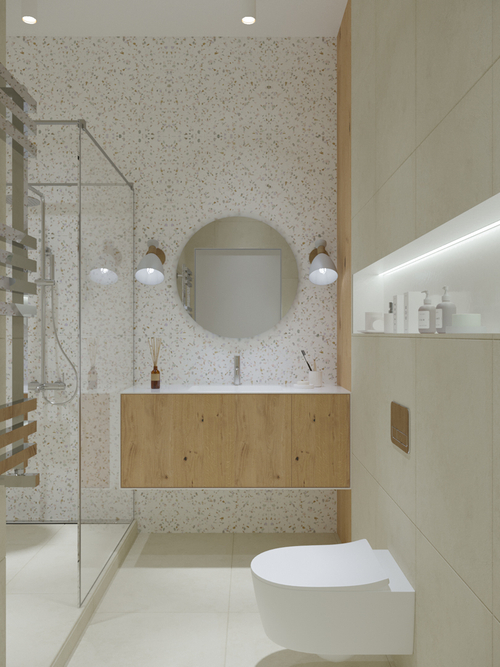 Armadi Art MINIMAL 120 Фасад шпон+ 6mm WHITE ACRILIC 2 ящика