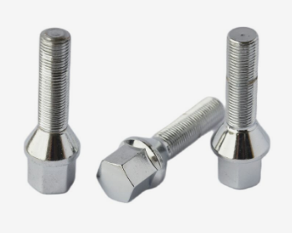 Болт12х 1,25 (67х40,5) колеса Хром конус S-17 (LADA, FIAT, Alfa Romeo, PEUGEOT, Citroen)