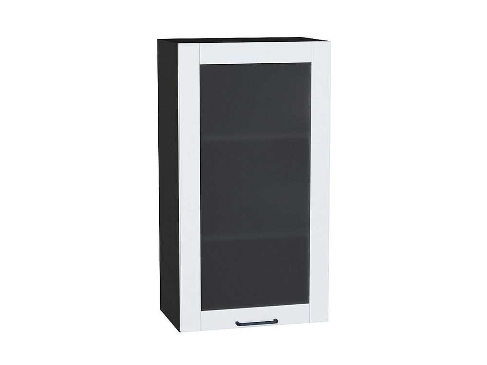 Шкаф верхний с 1-ой остекленной дверцей Флэт Плюс