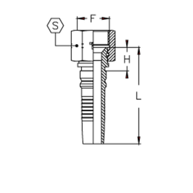 Фитинг DN 32 JIC (Г) 1.5/8 Interlock