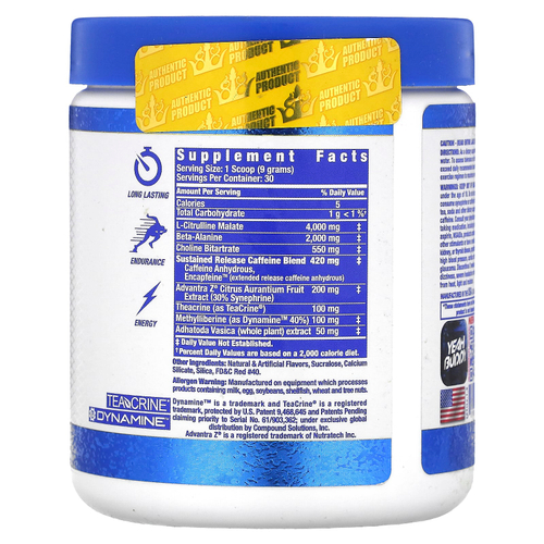 Ronnie Coleman, Signature Series, Yeah Buddy, энергетический порошок перед тренировкой, клубничный лимонад, 270 г (9,5 унции)