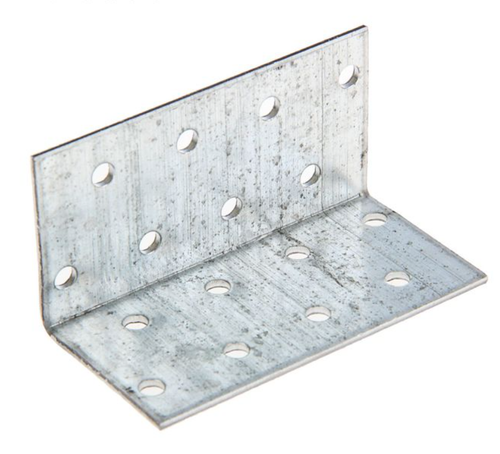 УГОЛОК КРЕПЕЖНЫЙ МЕТАЛЛИСТ 40*40*80*2,0 ЦИНК
